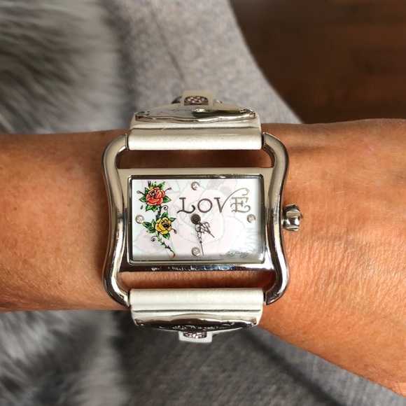 ED HARDY Unique White Watch